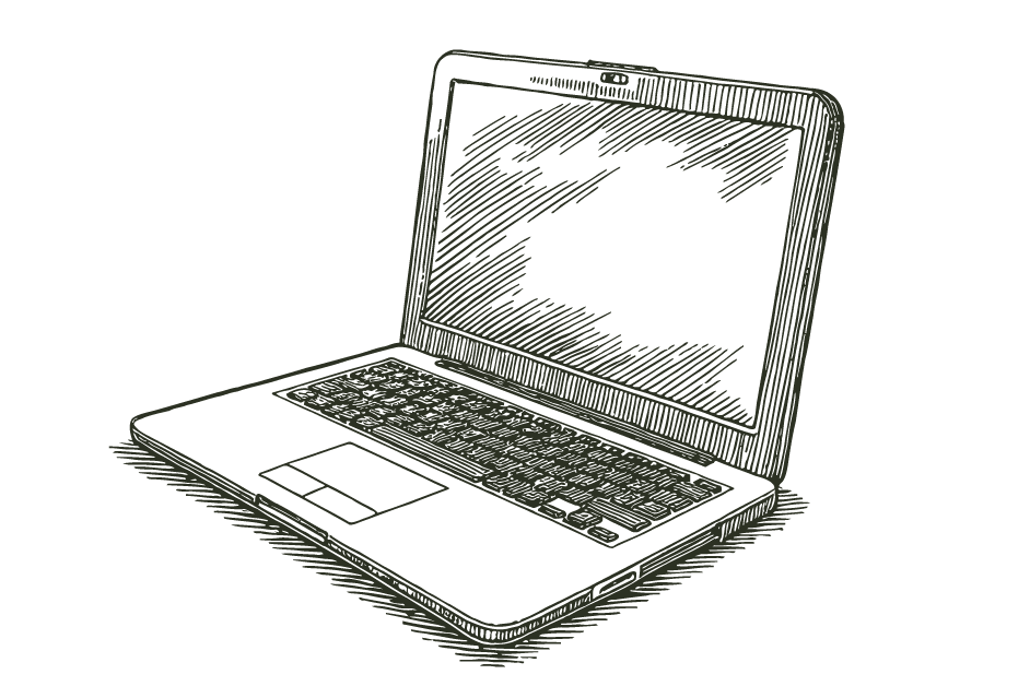 Laptop representing supervision